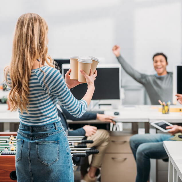 Collega porta caffé al resto del team